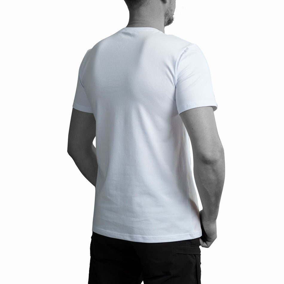 T-shirt UATAC with small UATAC print (trident) White