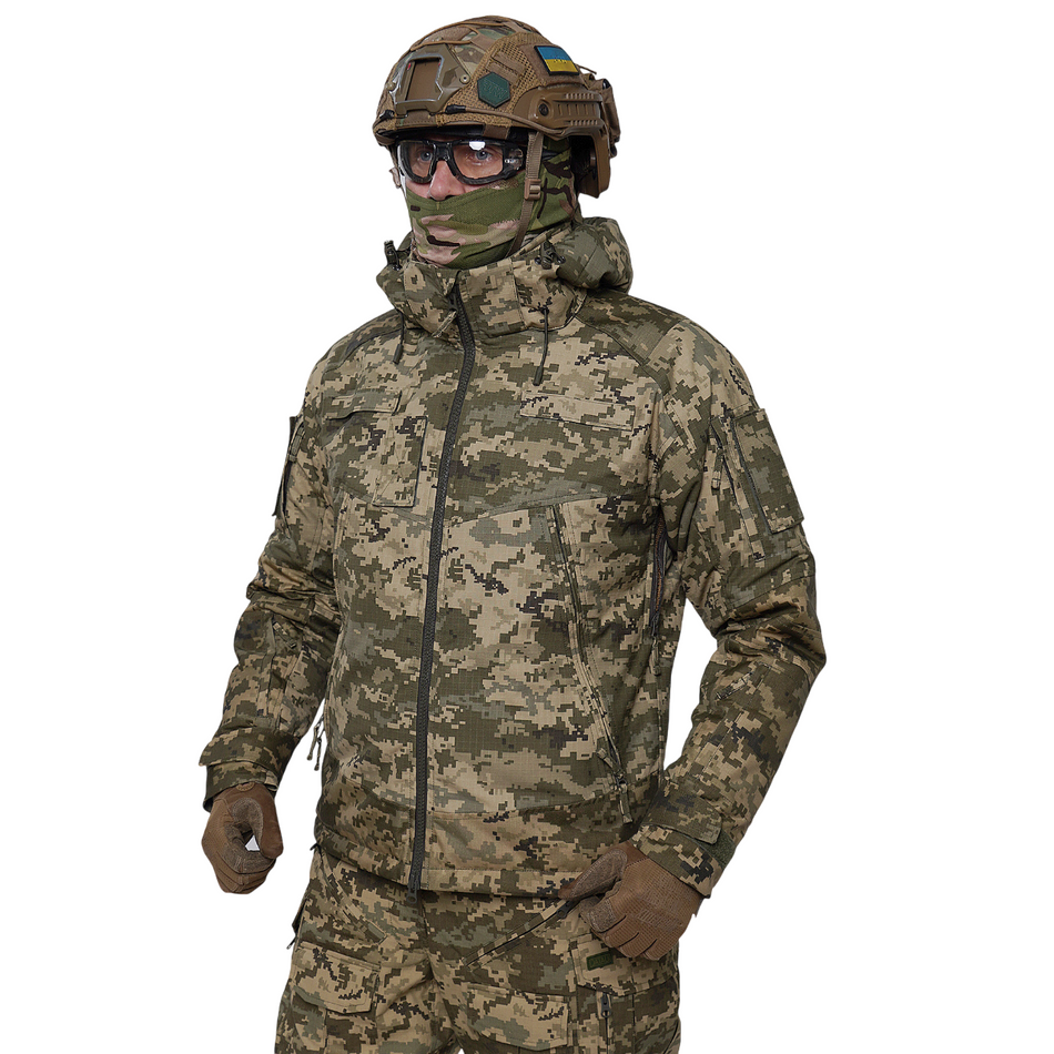 سترة تكتيكية شتوية UATAC بيكسل RIP-STOP Climashield Apex