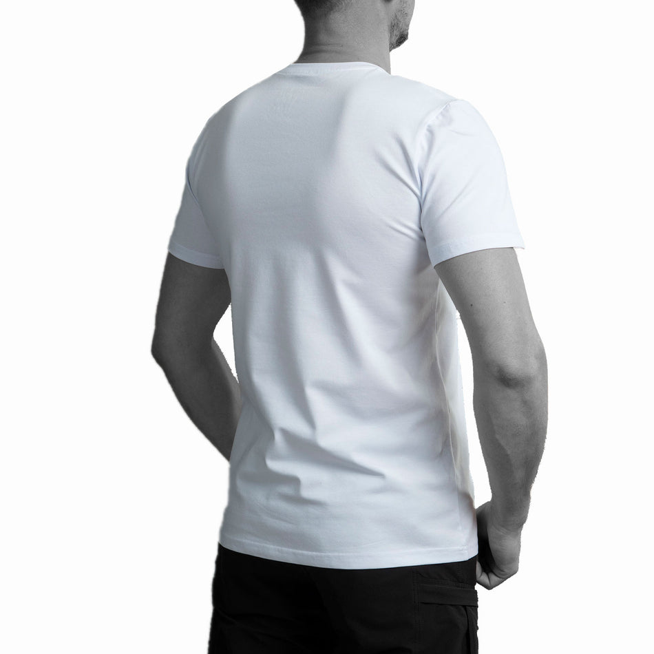 T-shirt UATAC with large UATAC print (trident) White