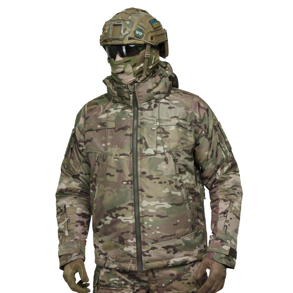 Tactical winter jacket UATAC Multicam Hard Membrane Climashield Apex 136