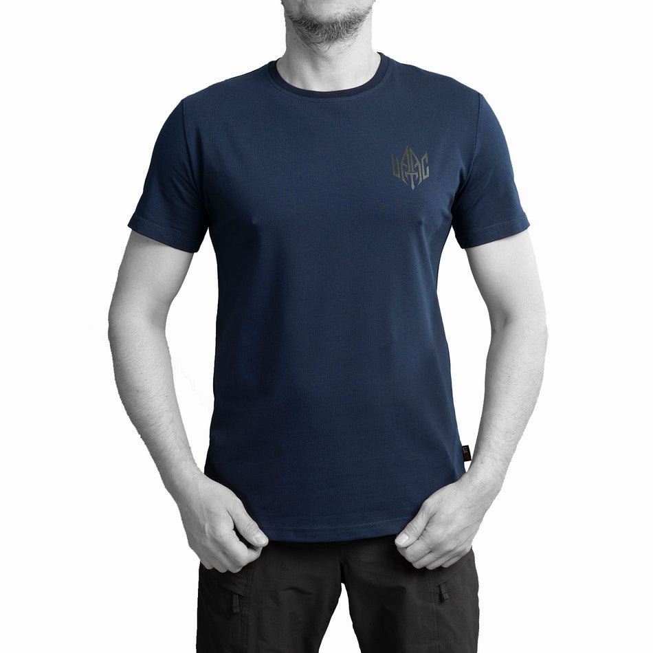 T-shirt UATAC with small UATAC print (trident) Navy blue)