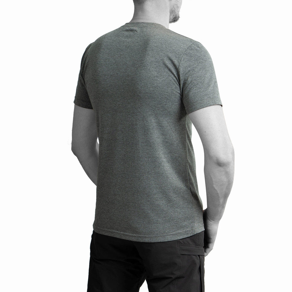 T-shirt UATAC with small UATAC print (trident) Gray melange