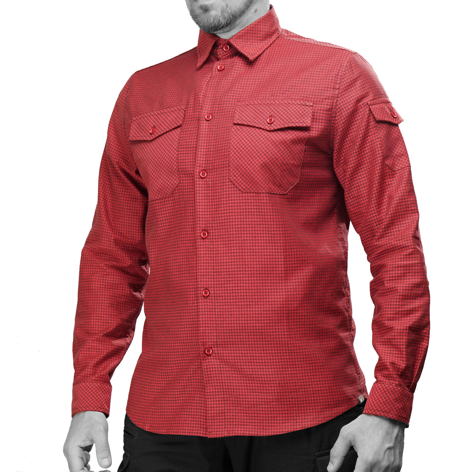 Camicia a quadri rossa UATAC