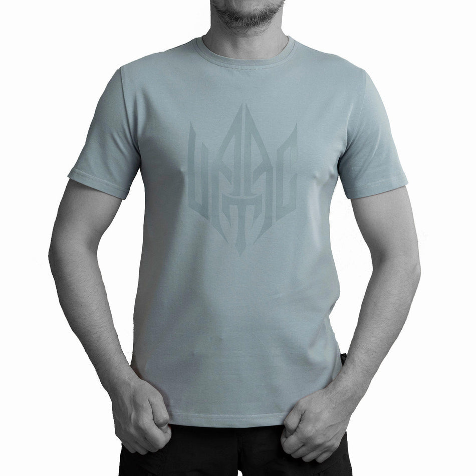 T-shirt UATAC with large UATAC print (trident) Gray