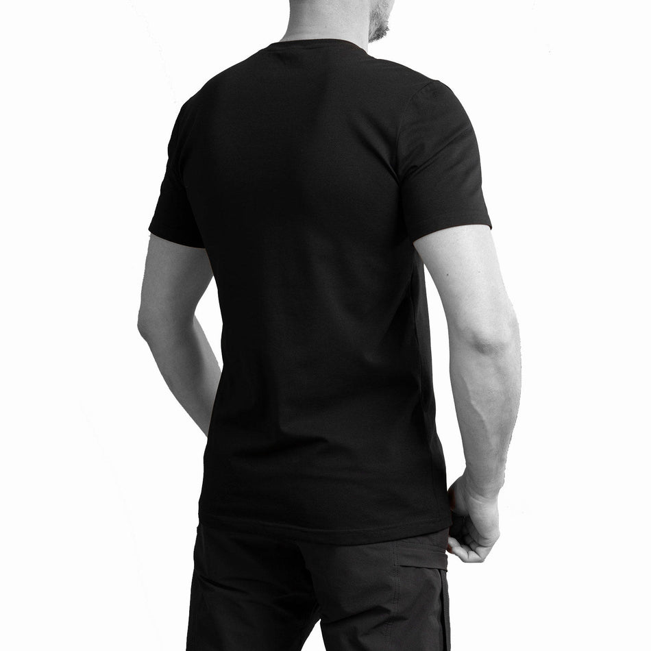 T-shirt UATAC with large UATAC print (trident) Black