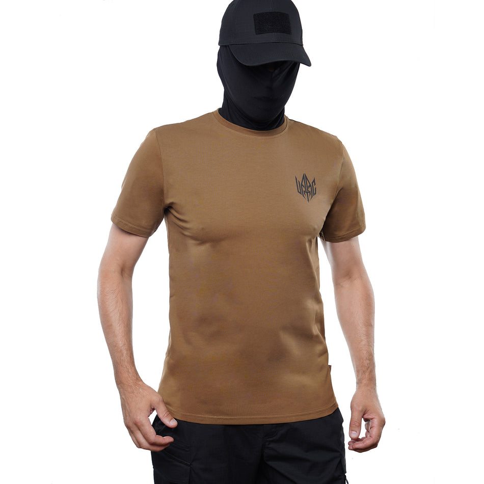 T-shirt UATAC with small UATAC print (trident) Coyote