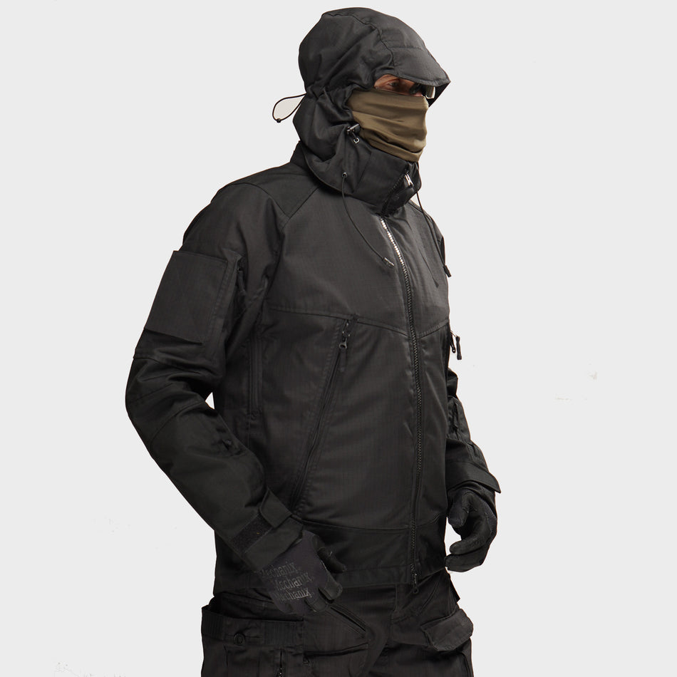 Tactical demi-season jacket UATAC Gen 5.6 Black Ripstop