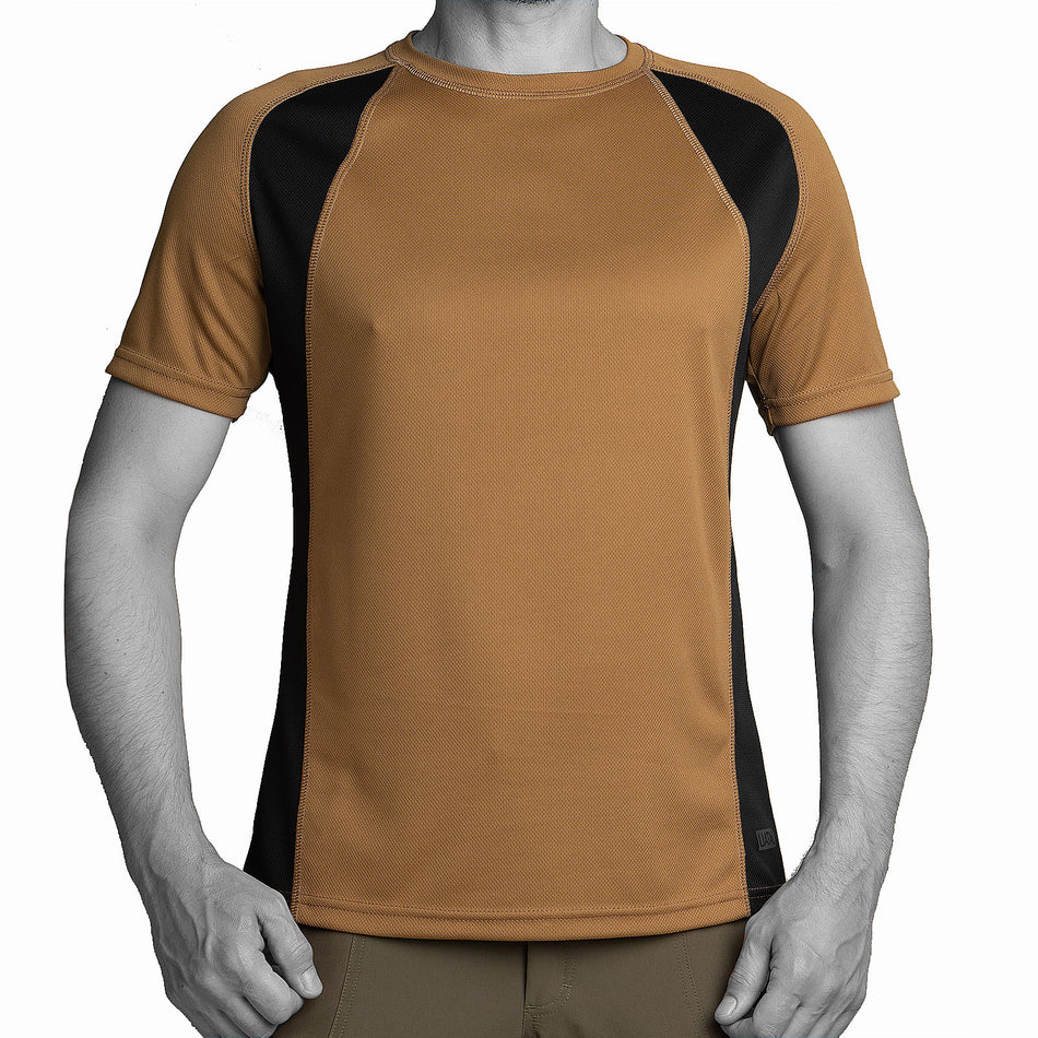 T-shirt UATAC CoolAir sweat-wicking Coyote+black