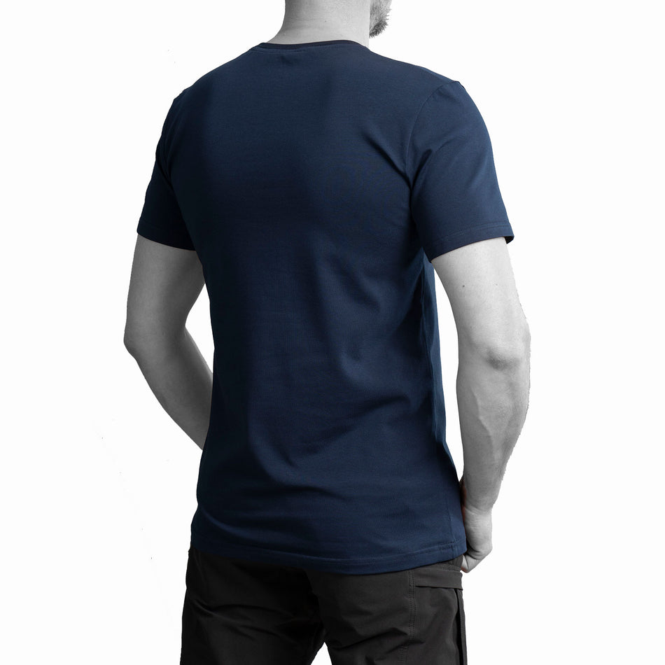 T-shirt UATAC with large UATAC print (trident) Navy blue