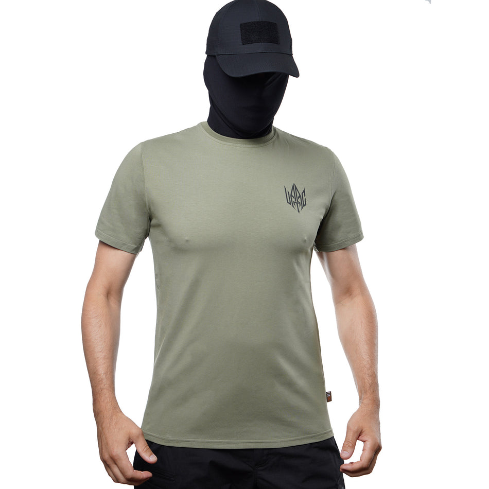 T-shirt UATAC with small UATAC print (trident) Olive