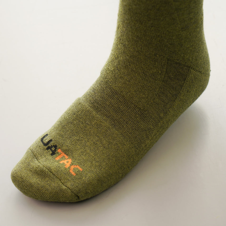 Set de chaussettes de trekking en laine mérinos UATAC (3 pièces) Olive