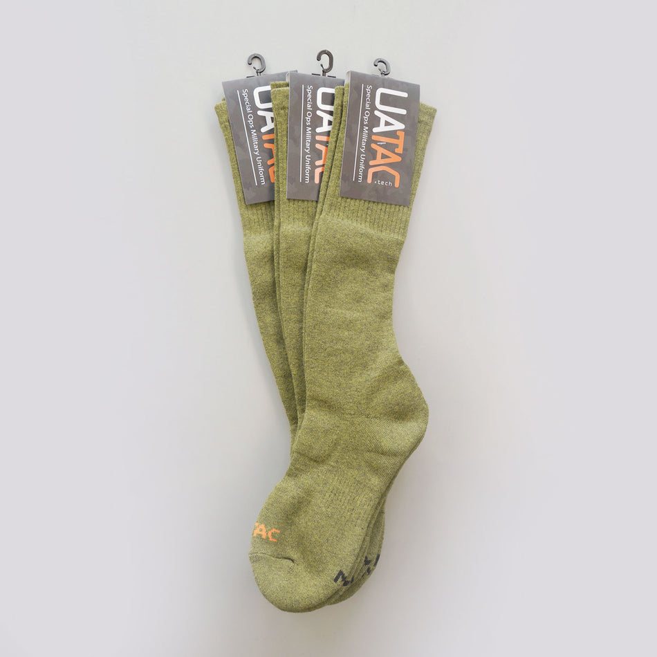 UATAC Set Merino Wool Trekking Socks (3pcs) Olive