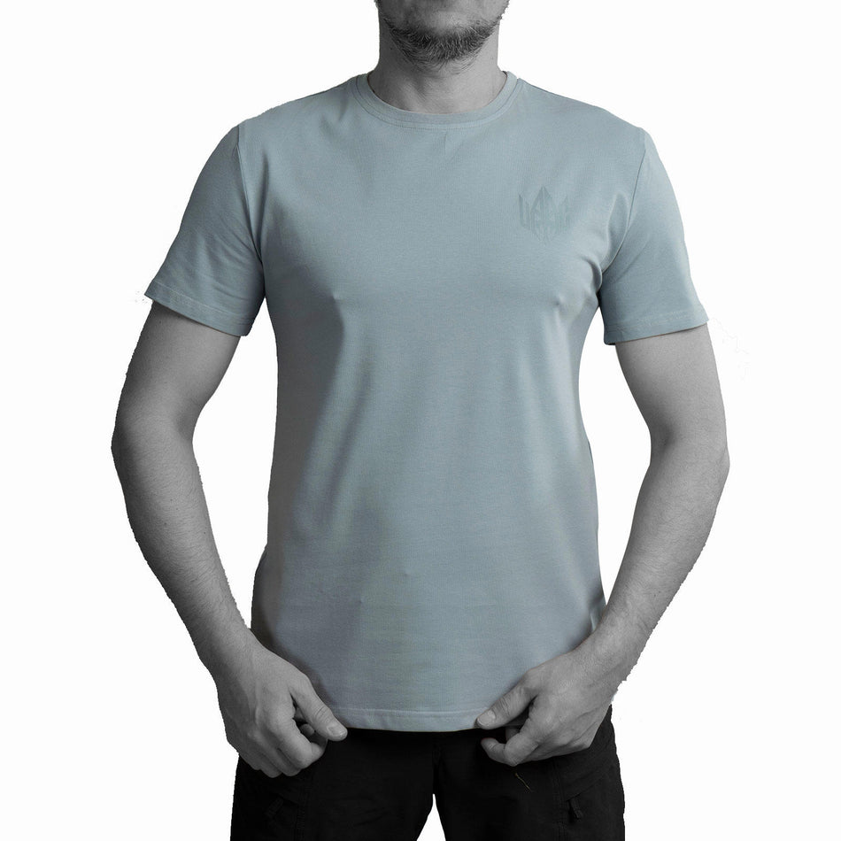 T-shirt UATAC with small UATAC print (trident) Gray