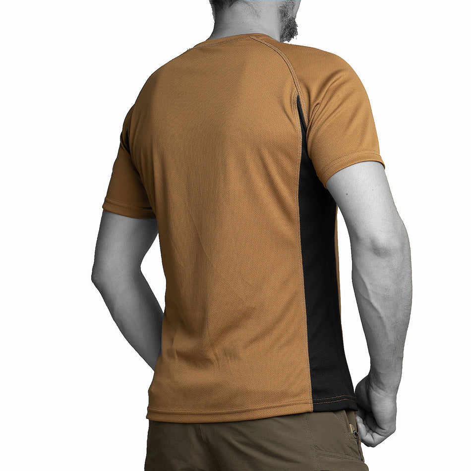T-shirt UATAC CoolAir sweat-wicking Coyote+black