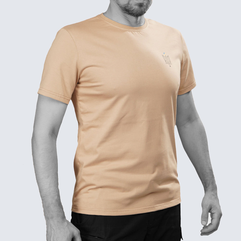 UATAC Summer T-Shirt Beige with Trident print