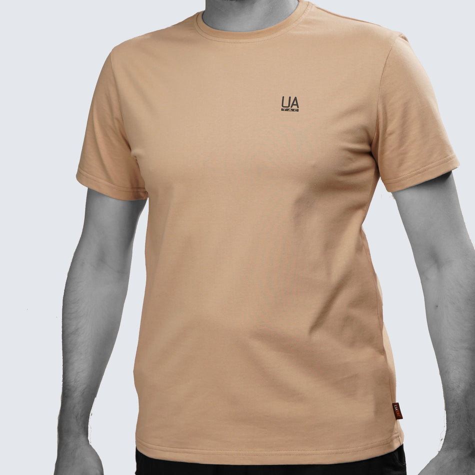 UATAC Sommer T-Shirt Beige mit UA-Aufdruck