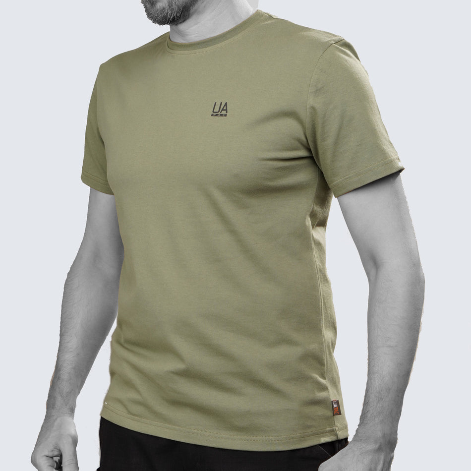 UATAC Sommer-T-Shirt Khaki mit UA-Aufdruck