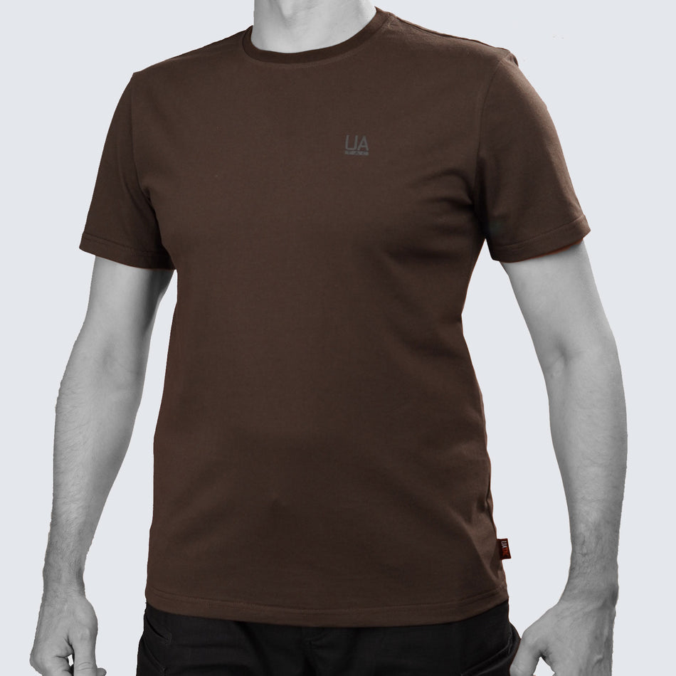 UATAC Sommer T-Shirt Braun mit UA Aufdruck