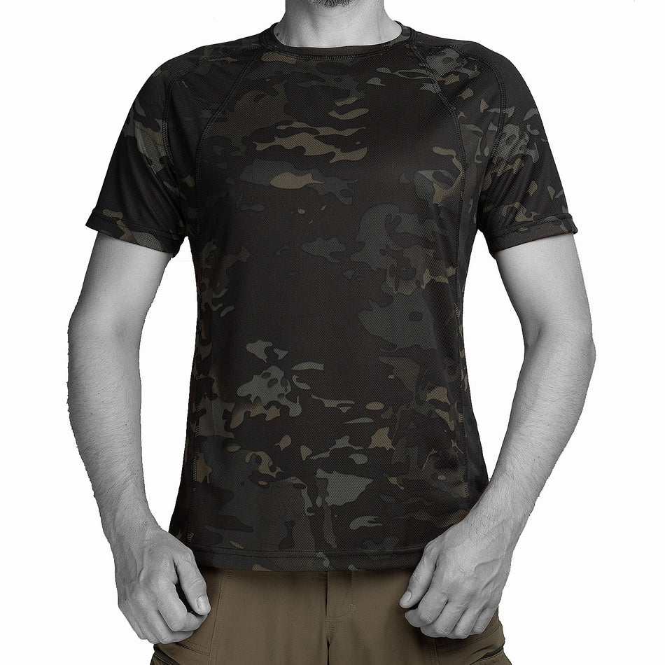 T-shirt UATAC CoolAir sweat-wicking Multicam Black