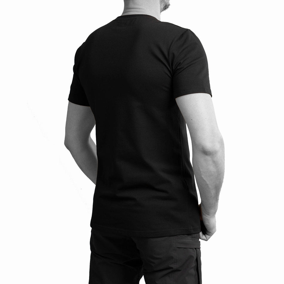 T-shirt UATAC with small UATAC print (trident) Black