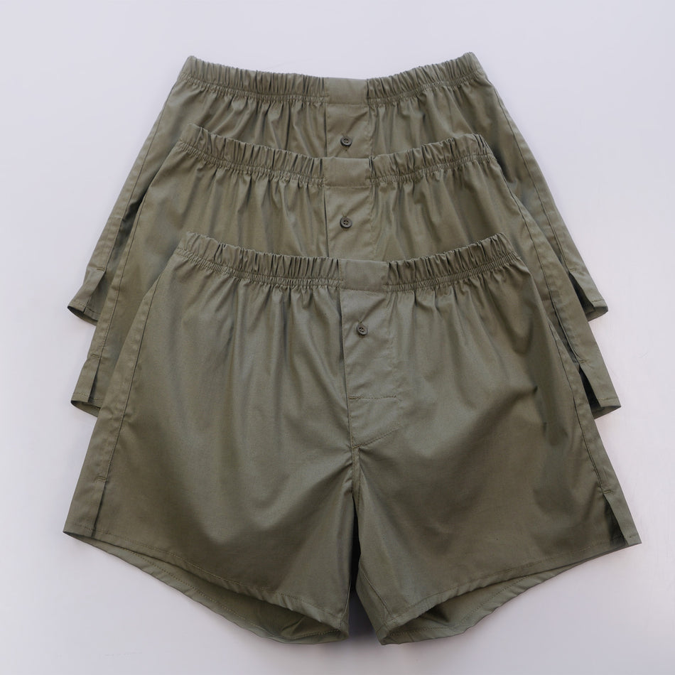 Ensemble de sous-vêtements en coton UATAC (3 pièces) Olive