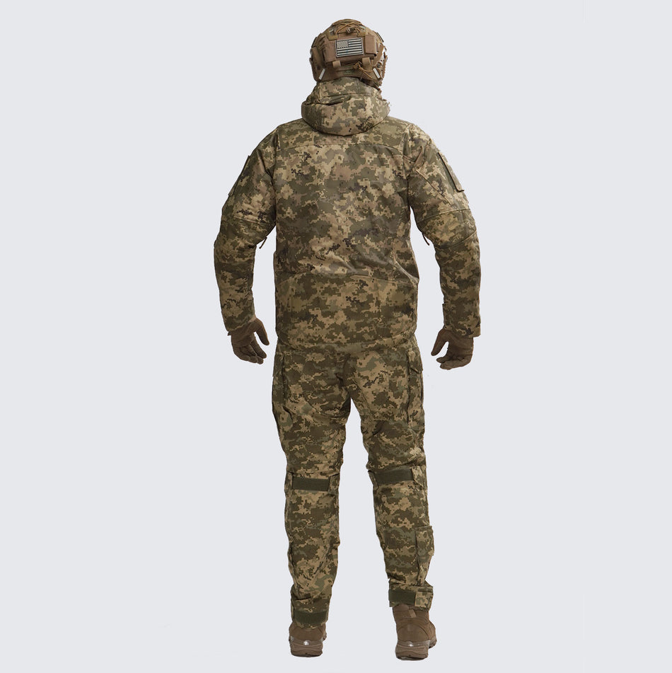 Conjunto de uniforme militar (Pantalones de combate + Membrana de chaqueta de invierno) UATAC Pixel MM14