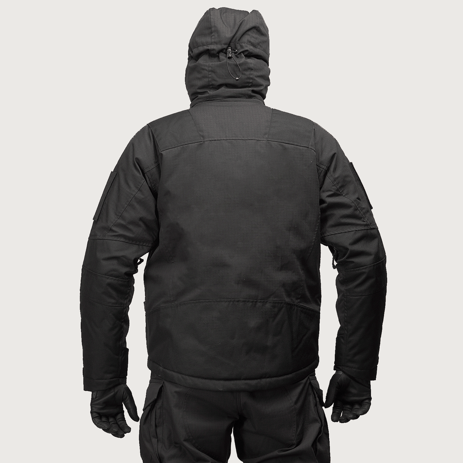 Taktische Winterjacke UATAC Black RipStop Climashield Apex